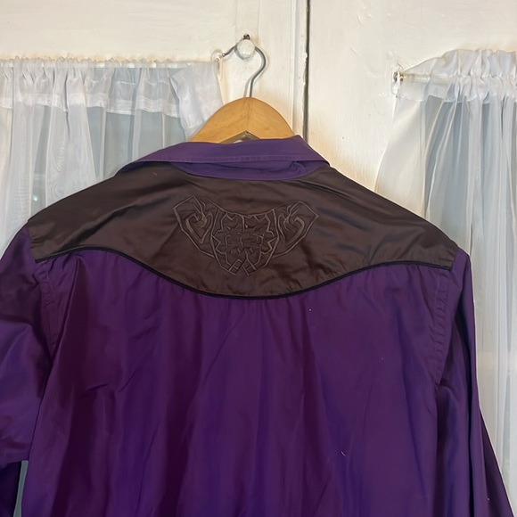 Christian Lacroix Western Embroidered Shirt Men’s Size 44/17.5” Neck Multi Color - Picture 9 of 11